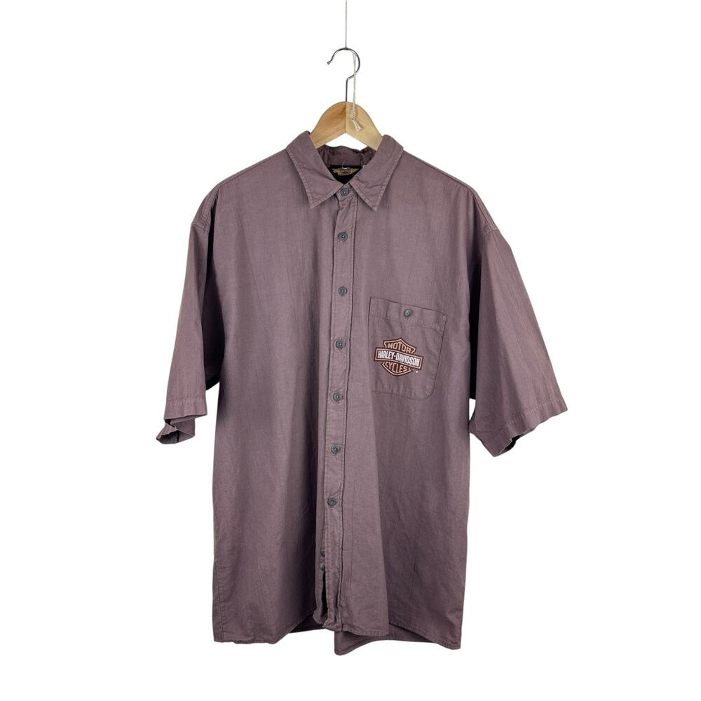 Vtg Harley Davidson Work Shirt